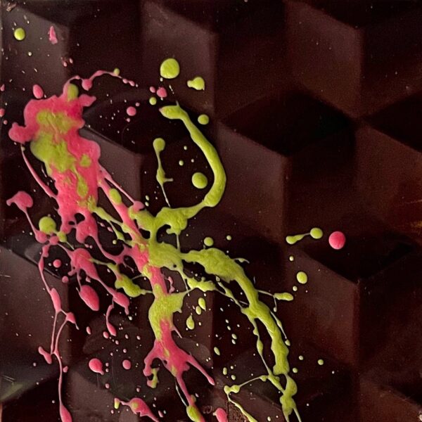 Raspberry Rose Pink Peppercorn chocolate